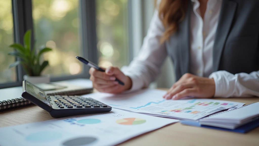 Финансовое планирование и подсчет денежных средств на письменном столе