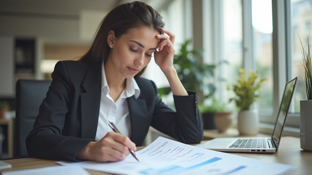 Профессиональная фотография организованного рабочего стола с документами о финансах